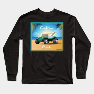 Manx Dune Buggy on California Beach Long Sleeve T-Shirt